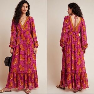 Farm Rio cheetah print dress LP